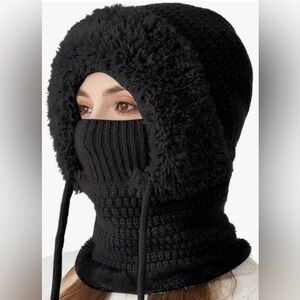 BRAND NEW Women Winter Hooded Scarf Face Mask Hat |